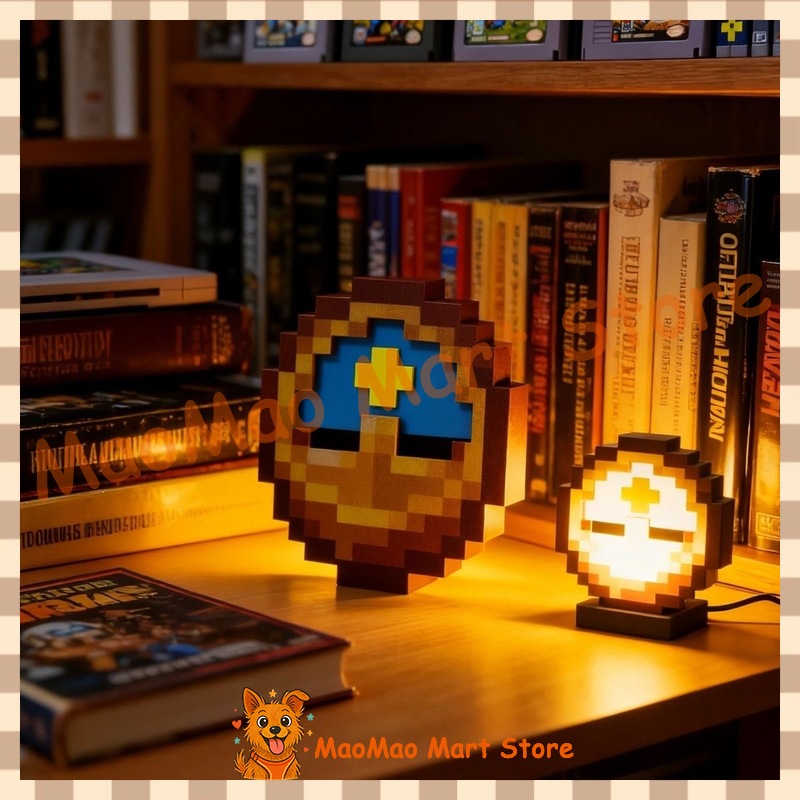 Resin Art Clock - Jam Dinding Bergaya Pixel Art Retro
