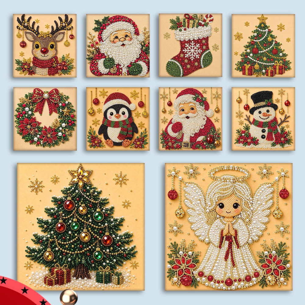 Resin Art Kit For Beginners - Dekorasi Natal DIY Santa Claus Manusia