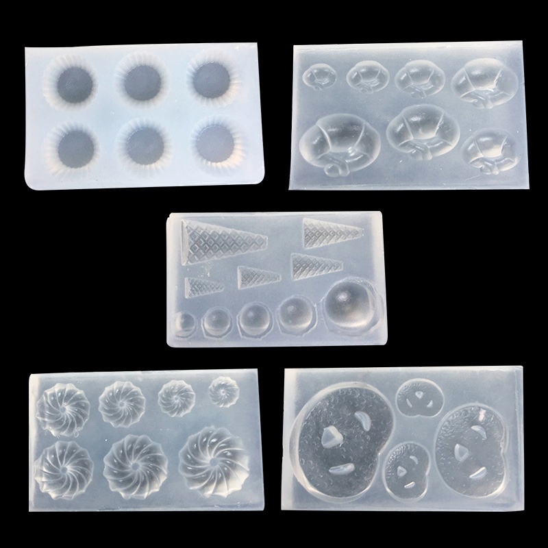 Resin Art Clay - Cetakan Silikon Mini untuk Kue Kering,