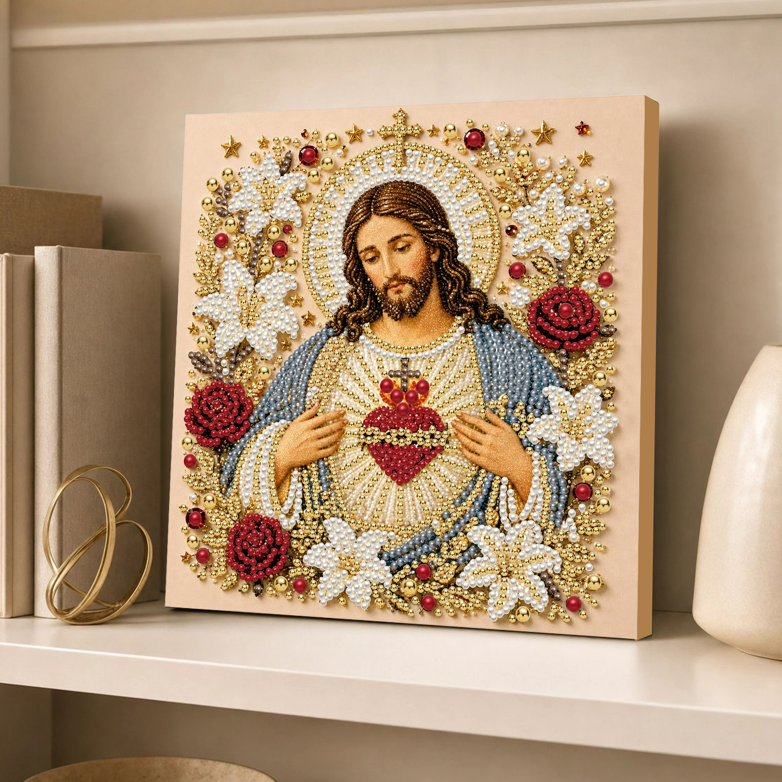 Resin Art Frame - Kit Lukisan Berlian DIY Yesus Bunda