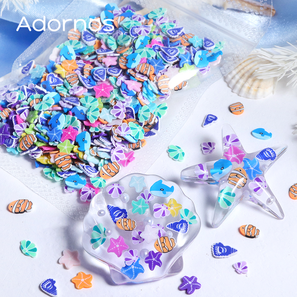 Resin Art Clay - Irisan Tanah Liat Polimer Laut Aksesori