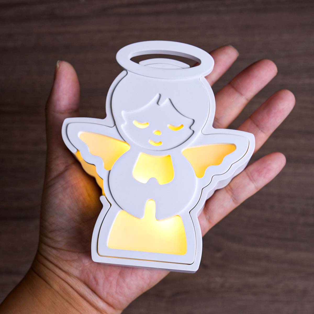 Resin Art Lamp - Cetakan Silikon Lampu Malaikat Natal untuk