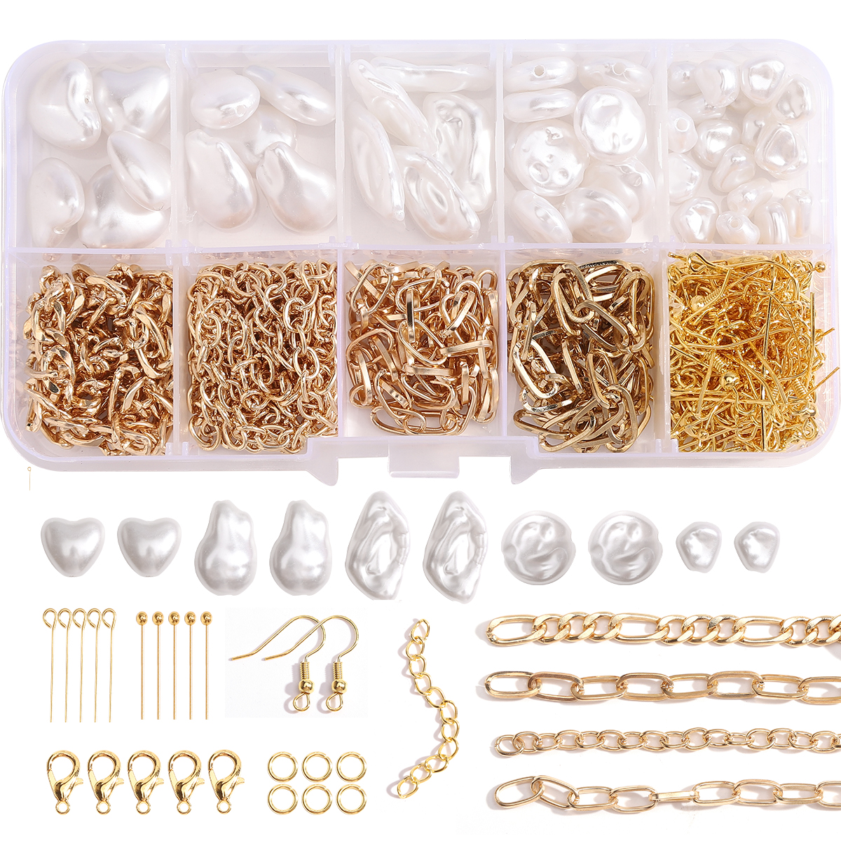 Resin Art Supplies Near Me - 179/366pcs 1Kotak Mutiara ABS Bentuk Tidak