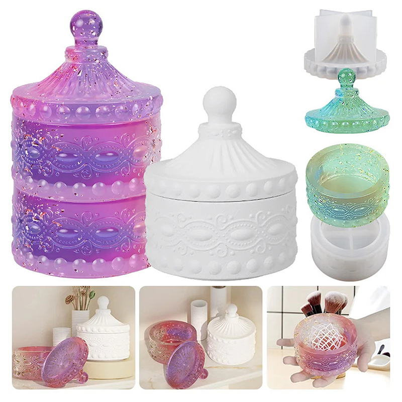 Resin Art Clay - 1set Cetakan Silikon Stoples Lilin Bergaris