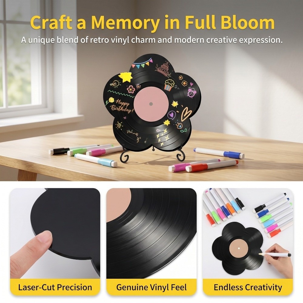 Resin Art Pen - Ornamen Bentuk Bunga Kreatif dari Vinyl