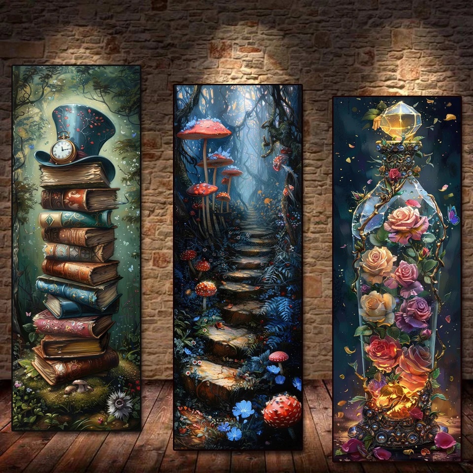 Resin Art Clock - Diamond Bordir DIY Dream Wonderland Buku