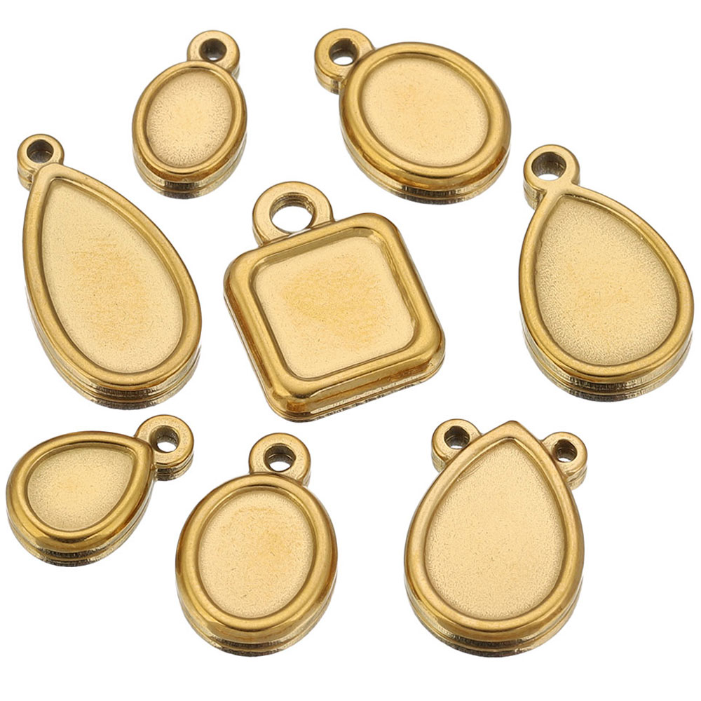 Resin Art Supplies Near Me - 5 pcs Baki Liontin Persegi, Bulat,