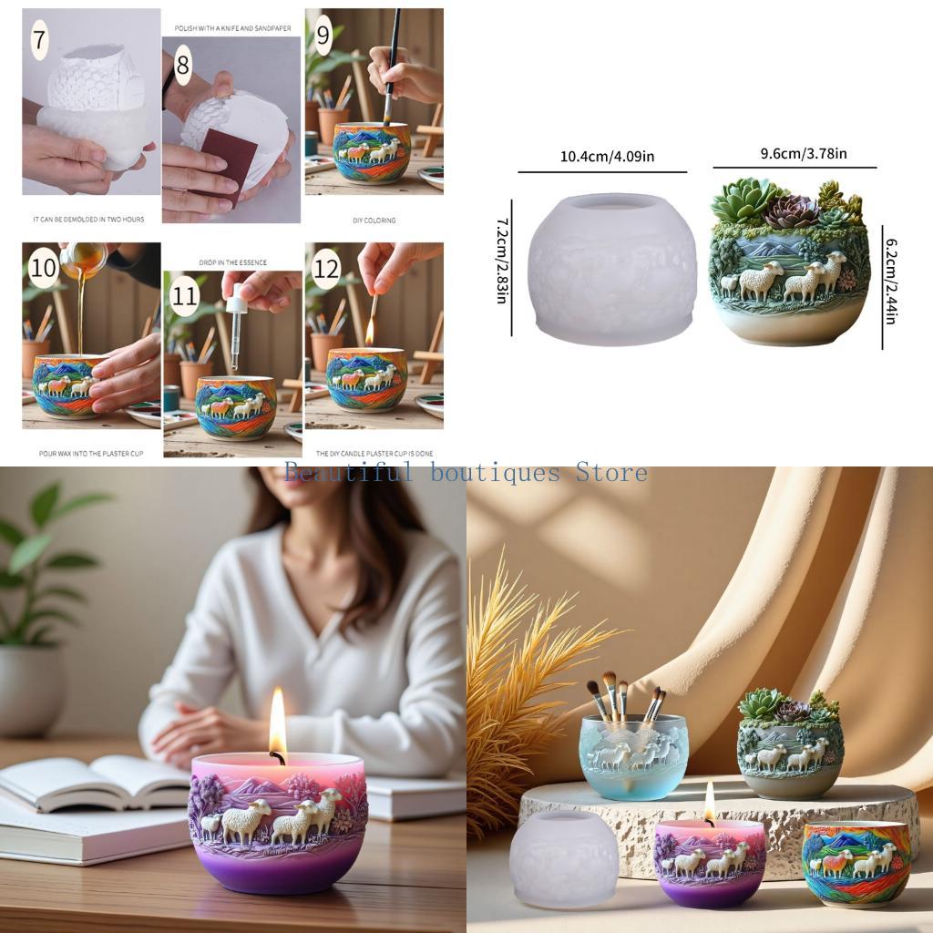 Resin Art Unique Ideas - Cetakan Silikon Kambing Kreatif U4LF Sempurna
