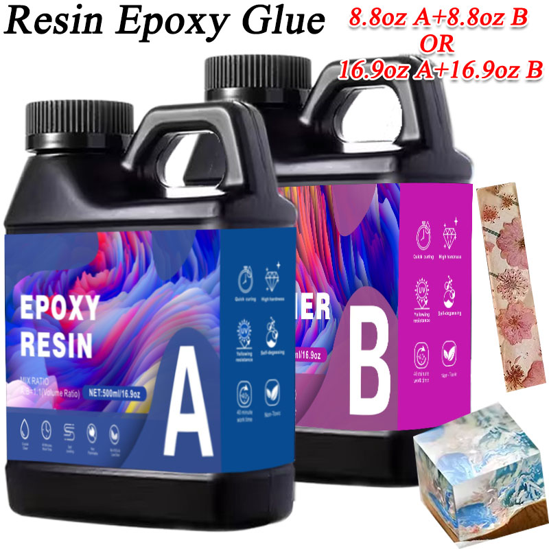 Resin Art Table Top - 17.6oz/33.8oz Resin Epoksi AB Tahan UV,