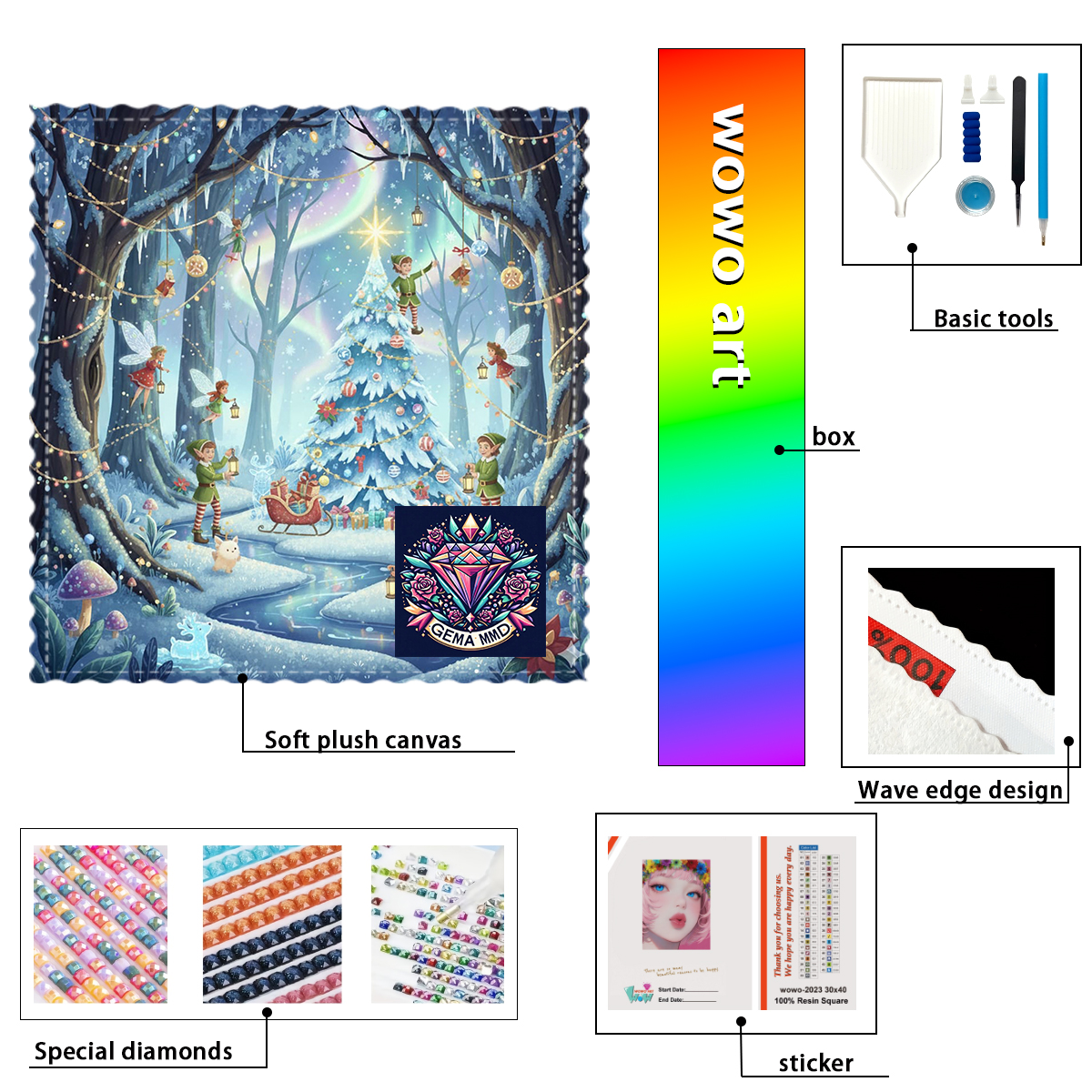 Resin Art Under 100 - 【GEMA MMD Diamond Art】Kit Stamping Berlian