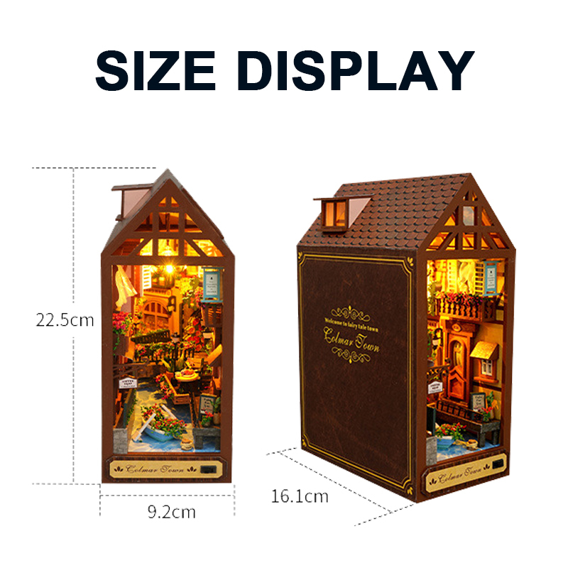 Resin Art And Wood - DIY Rak Buku Kayu Miniatur Kota