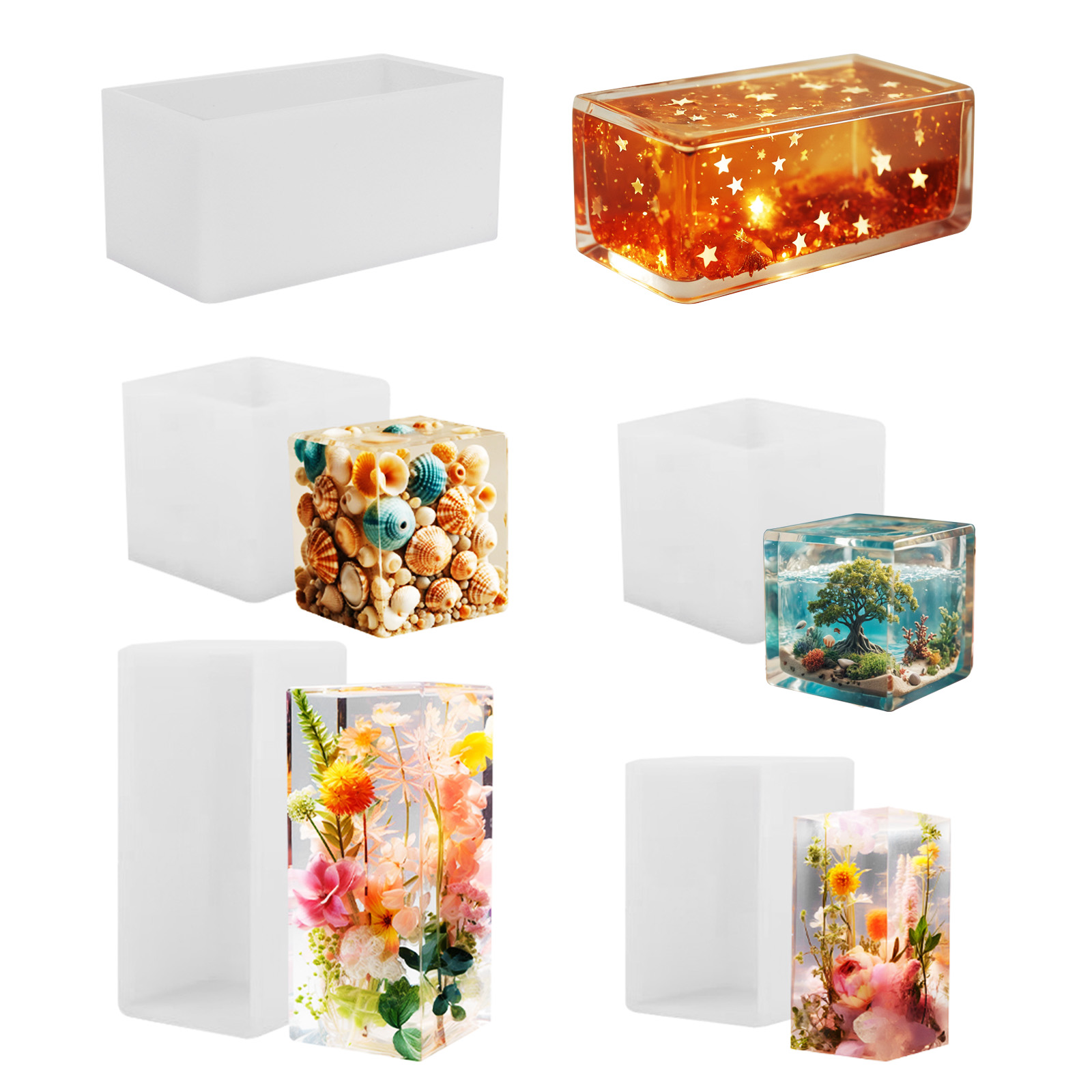 Resin Art Epoxy - Cetakan Epoksi Cetakan Silikon DIY Cetakan
