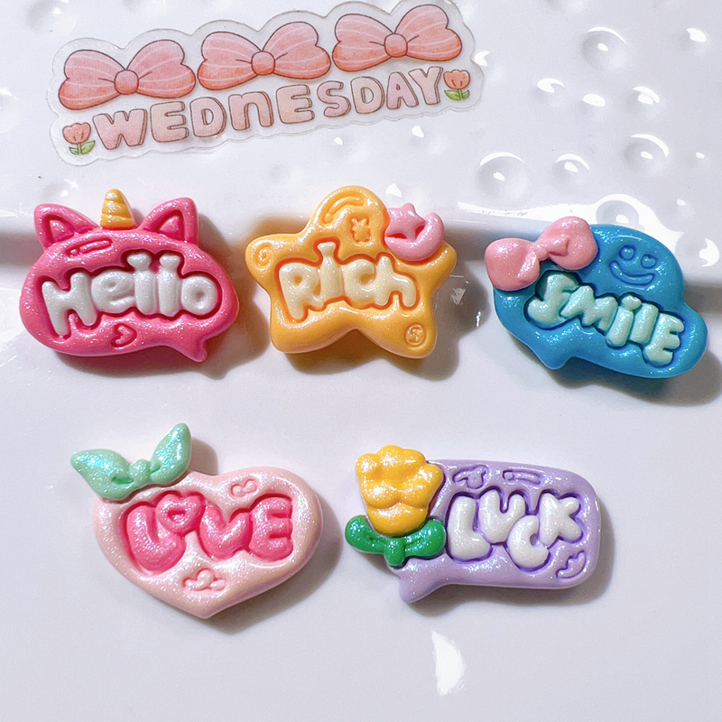 Resin Art Name - 10 Buah Aksesori Jepit Rambut Hadiah