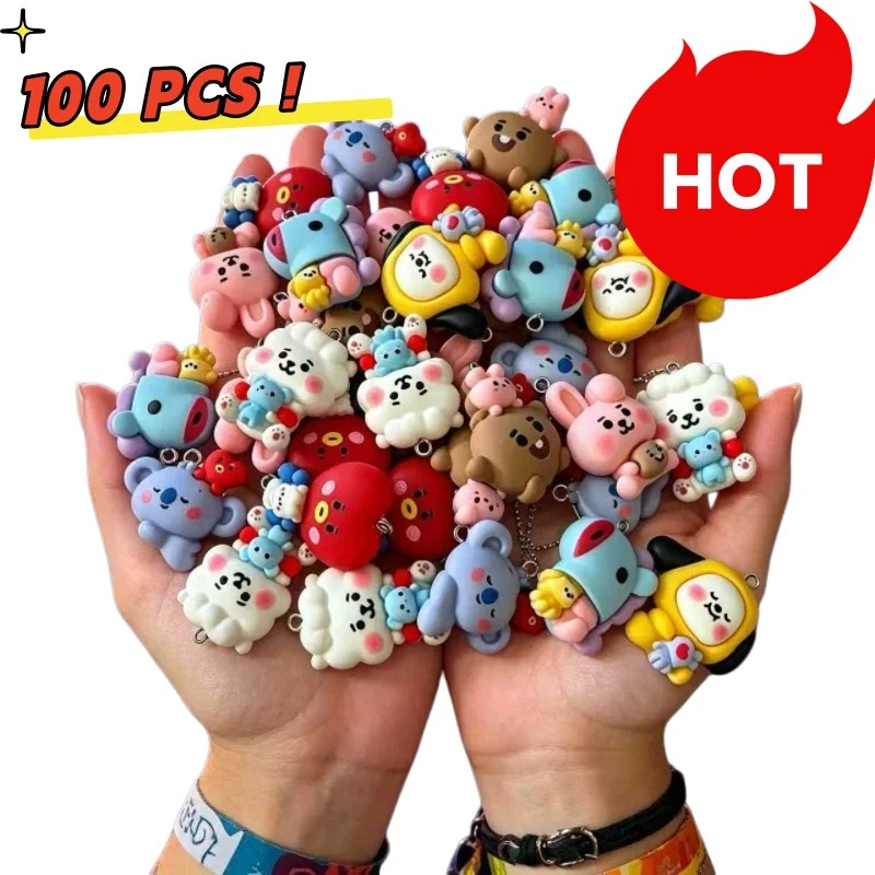 Resin Art Supplies Near Me - 7pcs BT21 Resin Kartun Charm Aksesoris