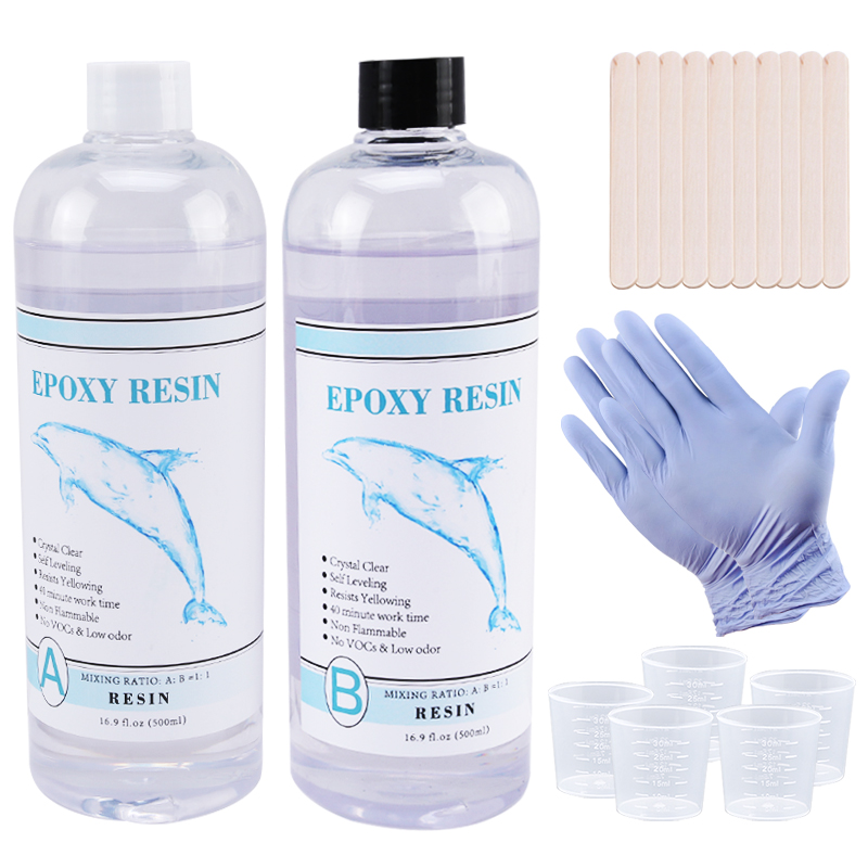 Resin Art Kit For Beginners - 1:1 Jelas Epoksi Resin Kristal Seni