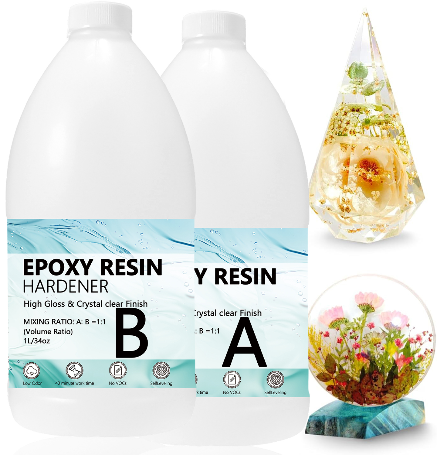 Resin Art Kit For Beginners - Set Kit Resin Epoxy, Perlengkapan Seni