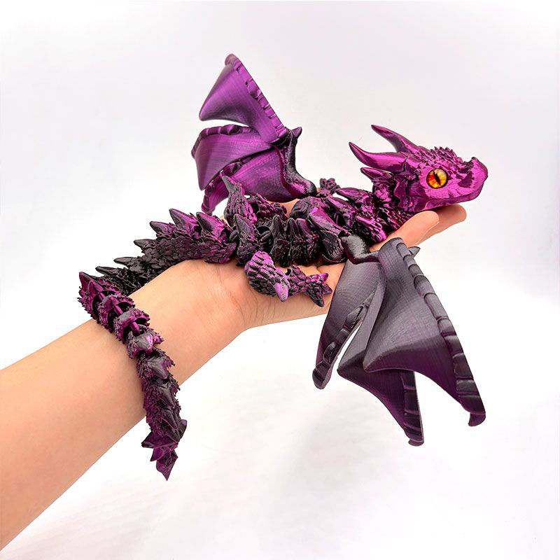 Resin Art Table Top - Figurine Naga Berkaki Empat Cetak 3D