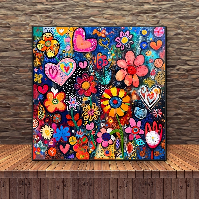 Resin Art Frame - Kit Lukisan Berlian DIY Pola Bunga