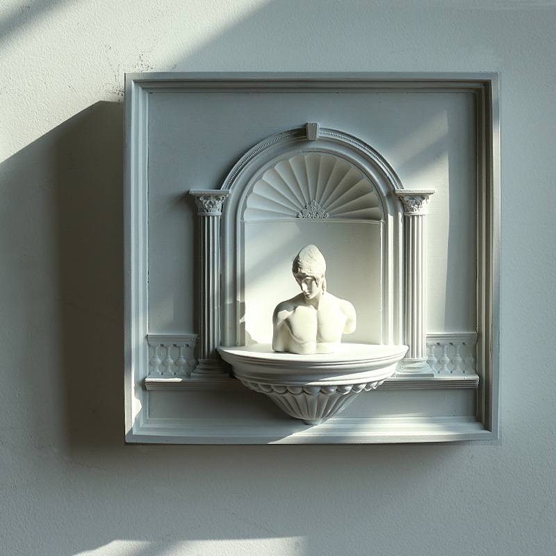 Resin Art Clock - ‌ Seni Dinding Vintage Prancis, Patung