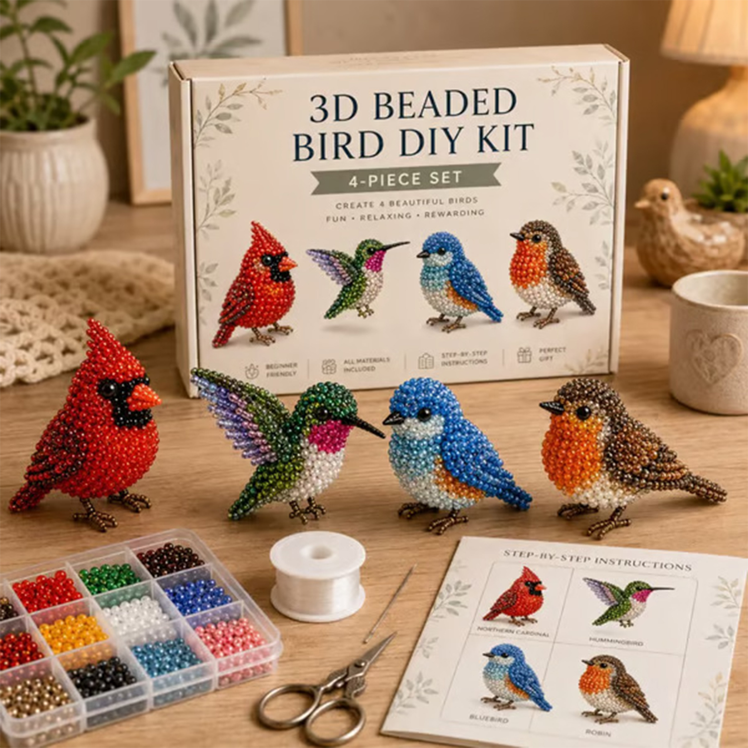 Resin Art Kit For Beginners - Kit Kerajinan Hewan 3D Mini Berbahan