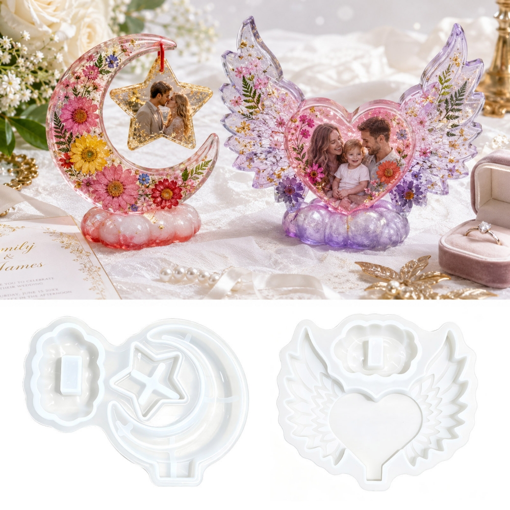 Resin Art Frame - Cetakan Resin Epoksi Bentuk Hati S0308,