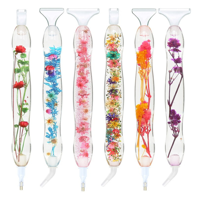 Resin Art Pen - 1set Pena Lukis Berlian 5D Desain