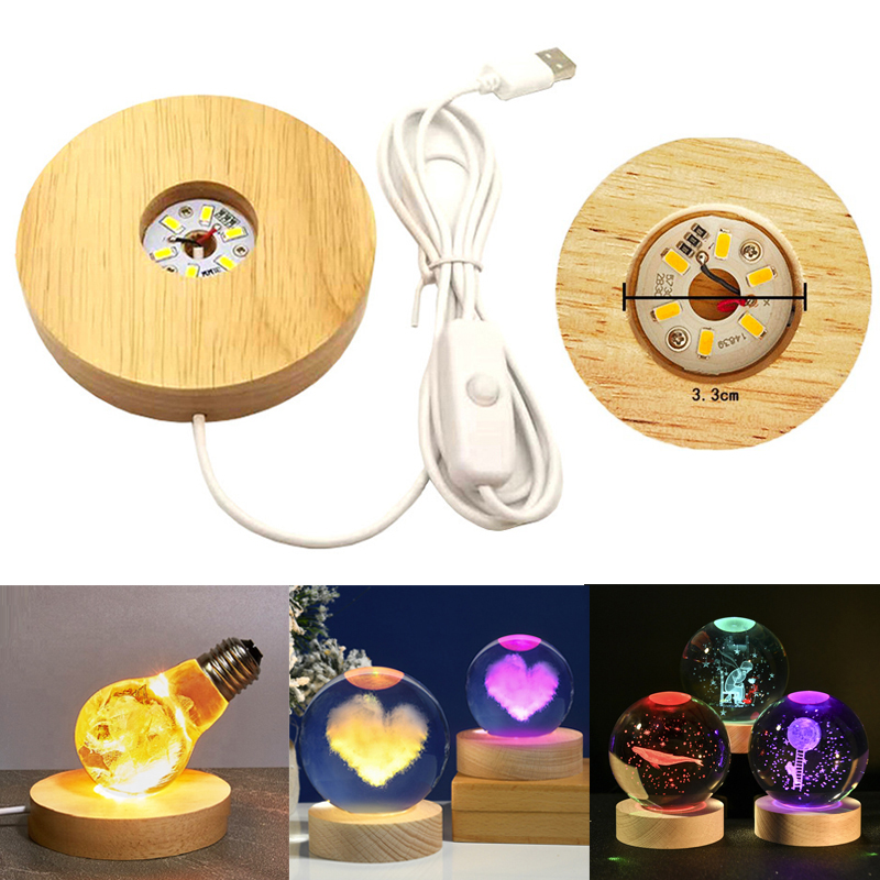 Lampu LED warna-warni kayu bul - Resin Art Lamp ulasan dan harga