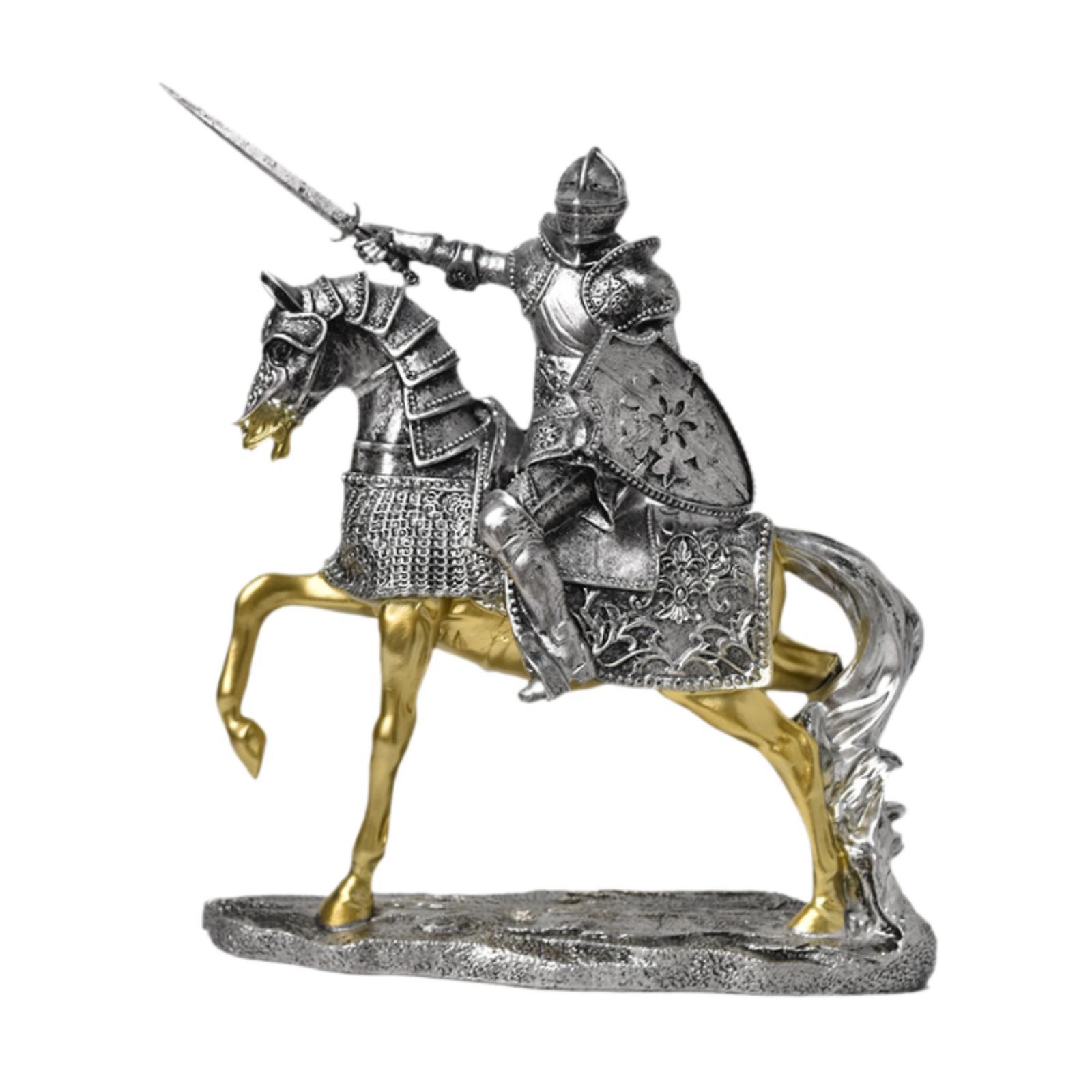 Patung Kuda Ksatria Ornamen Me - Resin Art Table Top ulasan dan harga