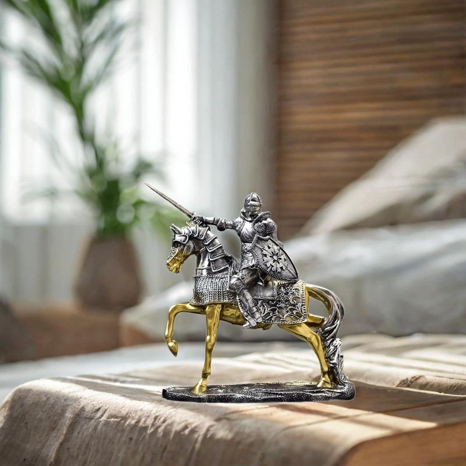 Patung Kuda Ksatria Ornamen Me - Resin Art Table Top ulasan dan harga