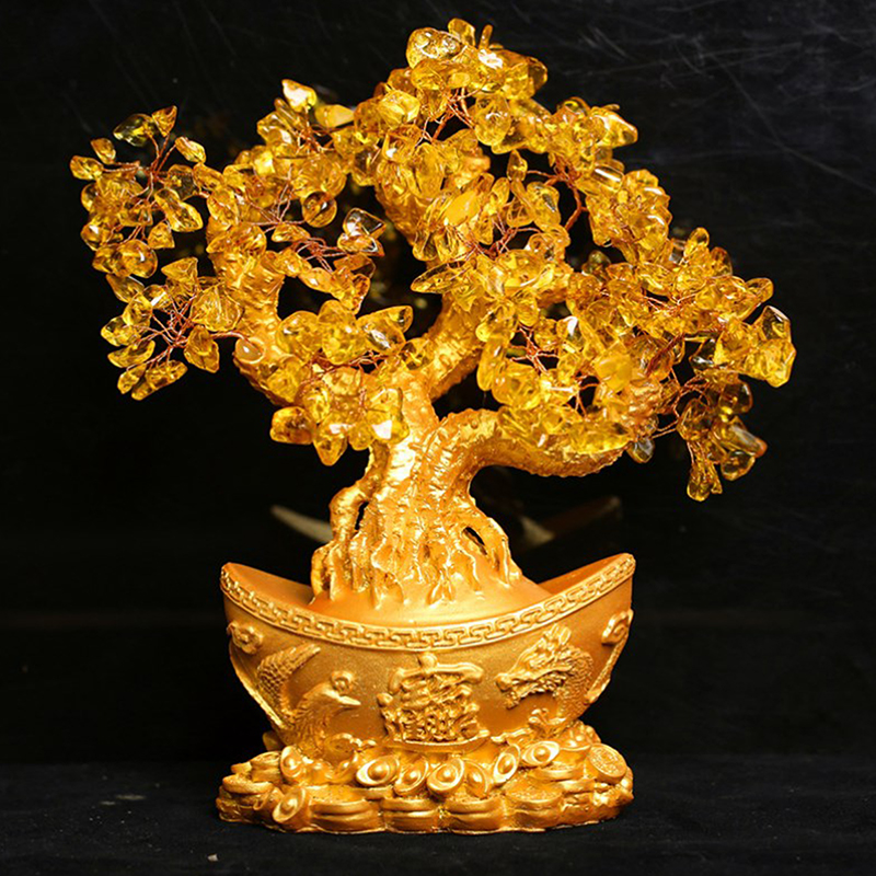 Pohon uang keberuntungan Cina  - Resin Art Table Top ulasan dan harga