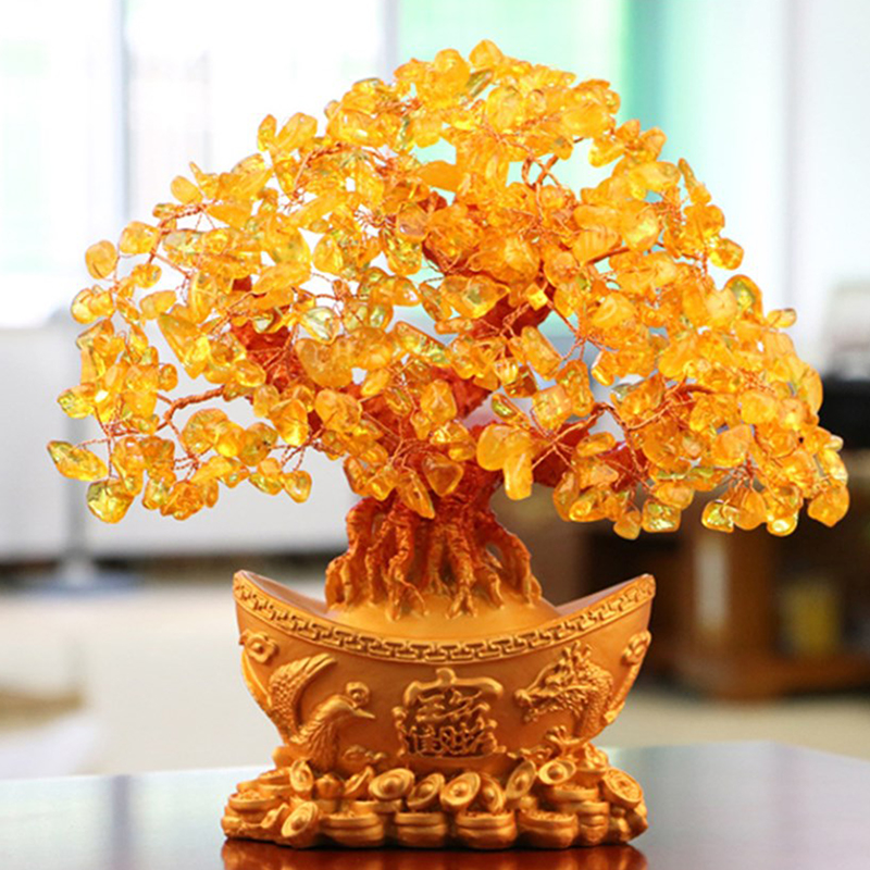 Pohon uang keberuntungan Cina  - Resin Art Table Top ulasan dan harga