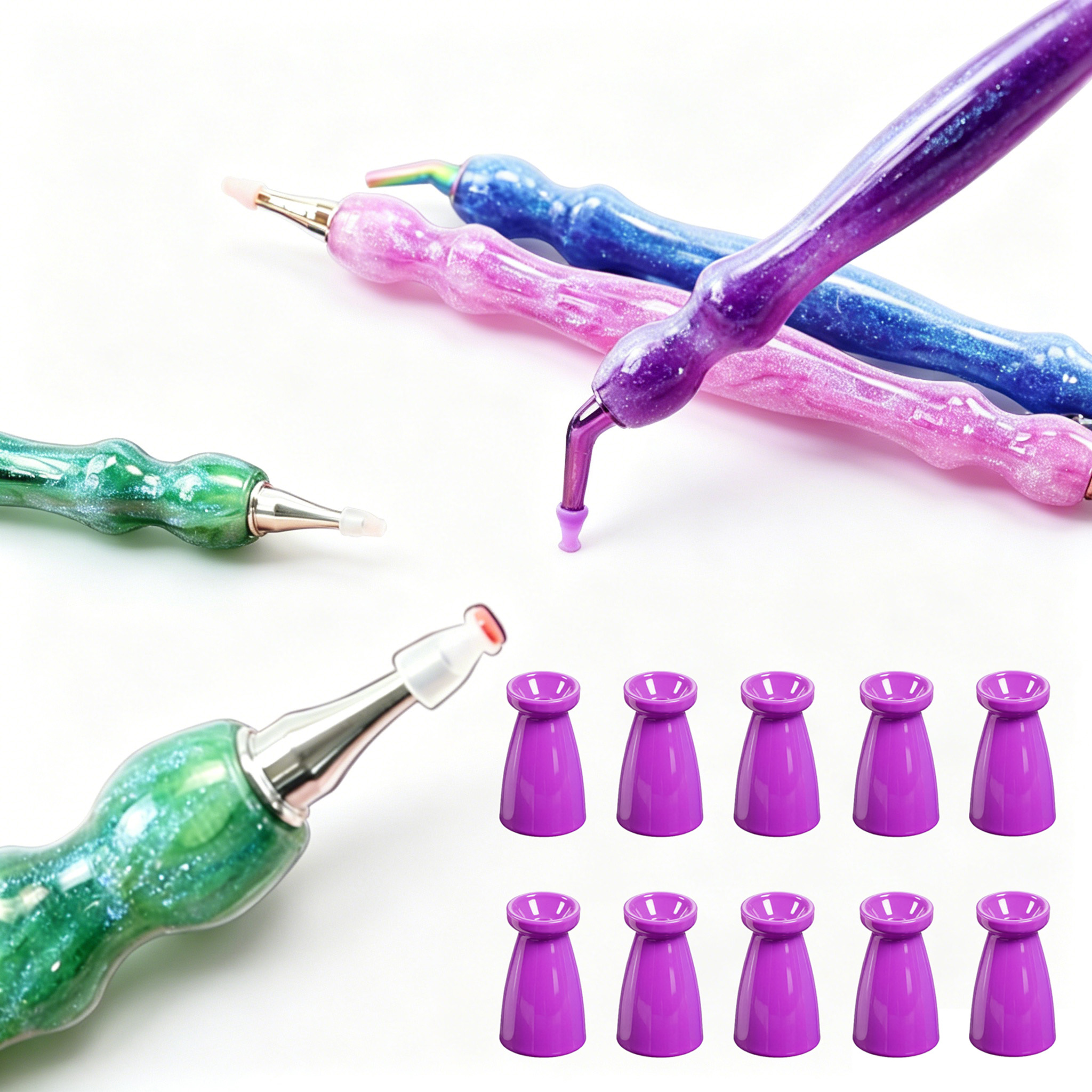 10 Buah Ujung Pena Lukis Berli - Resin Art Pen ulasan dan harga