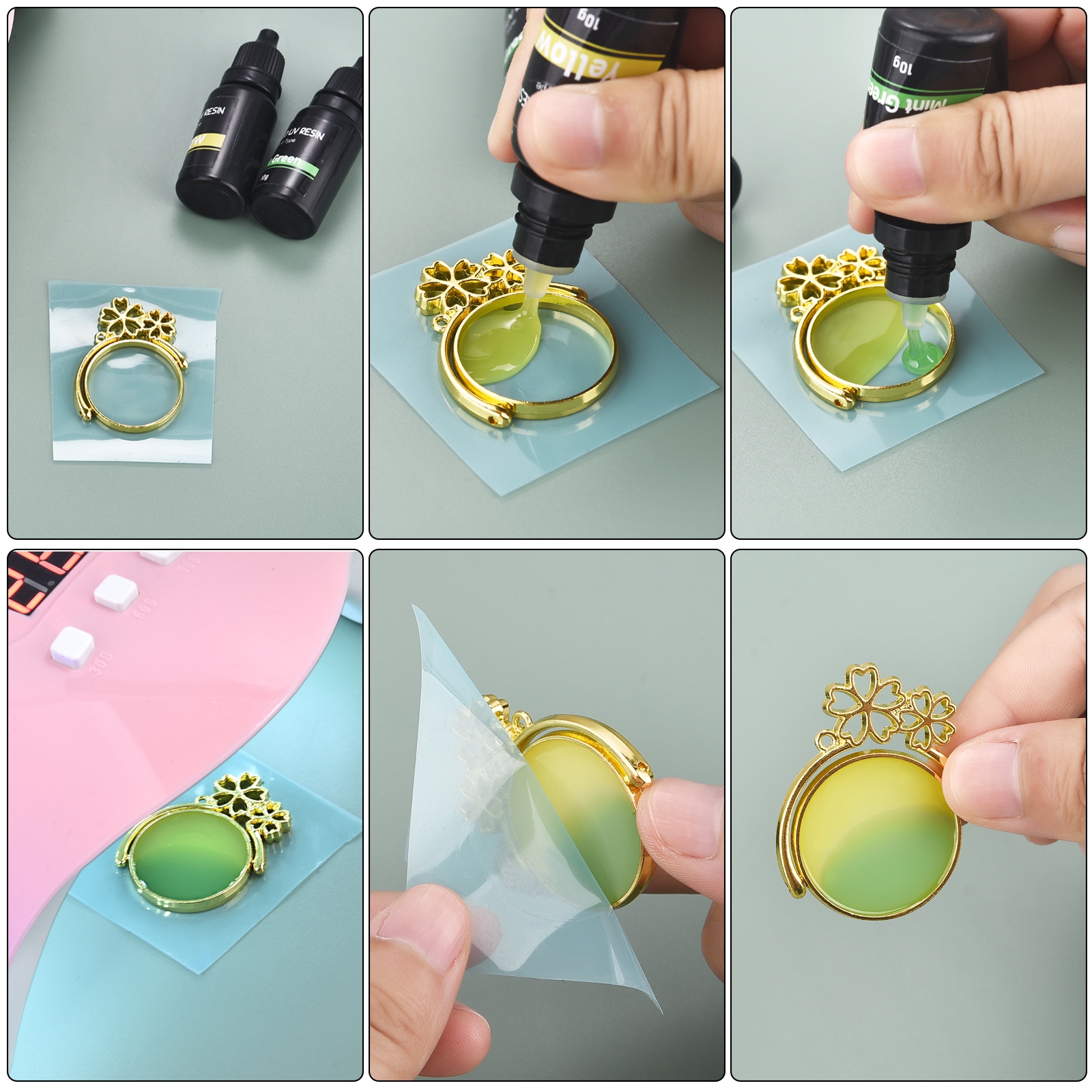 Lem Resin UV 17 Warna 10Ml Lem - Resin Art Epoxy ulasan dan harga
