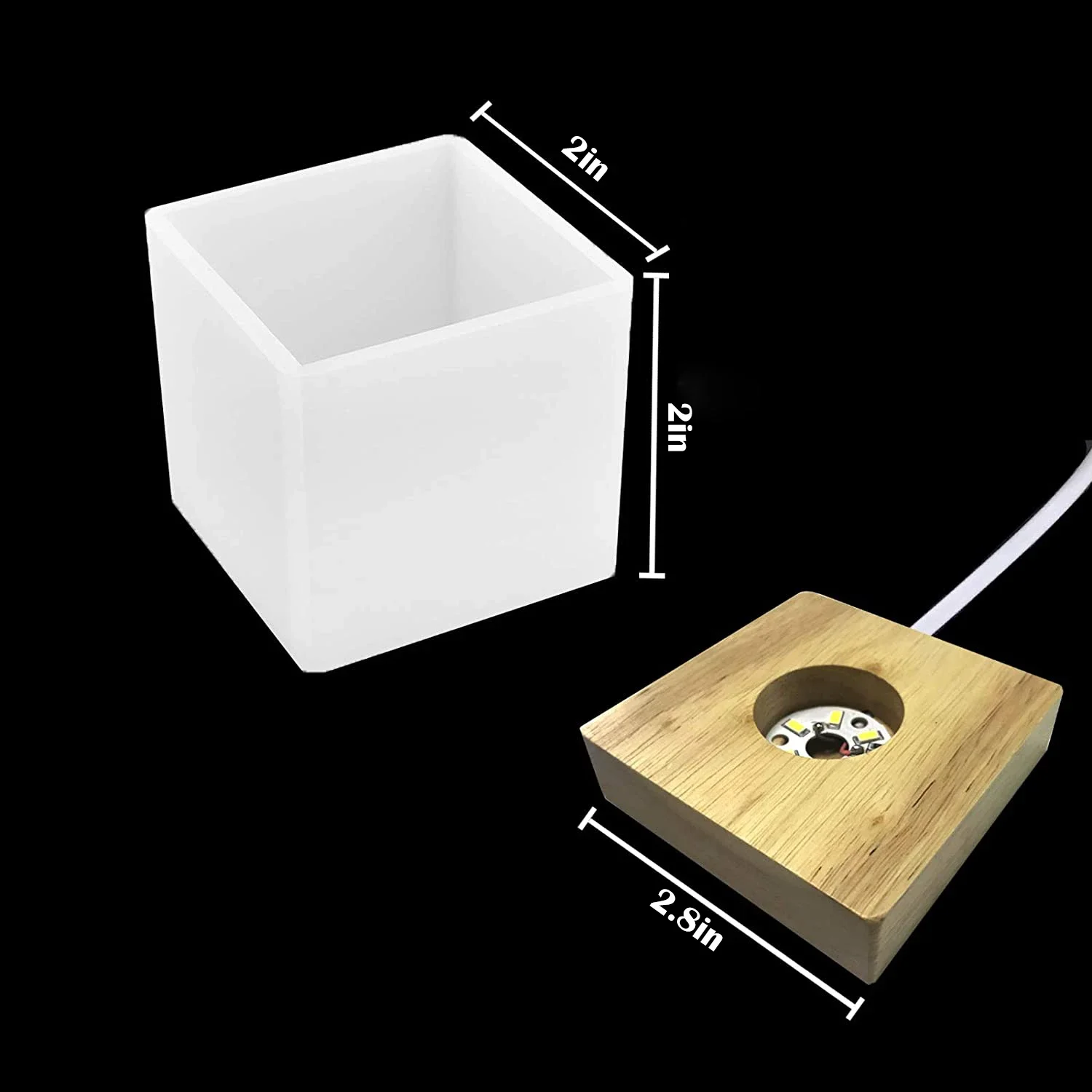 Cetakan Resin cahaya persegi,  - Resin Art And Wood ulasan dan harga