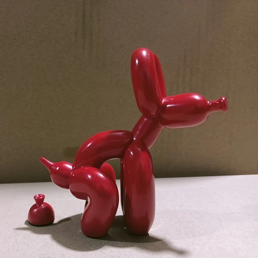 Patung Dekoratif Hewan Anjing  - Resin Art And Wood ulasan dan harga