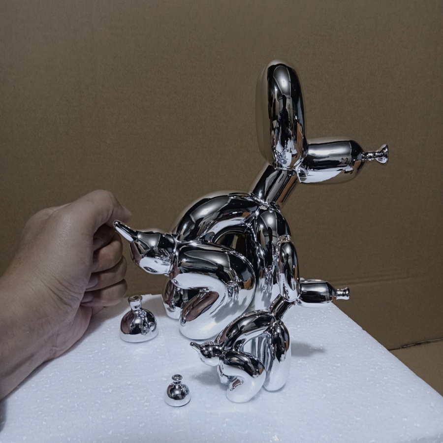 Patung Dekoratif Hewan Anjing  - Resin Art And Wood ulasan dan harga