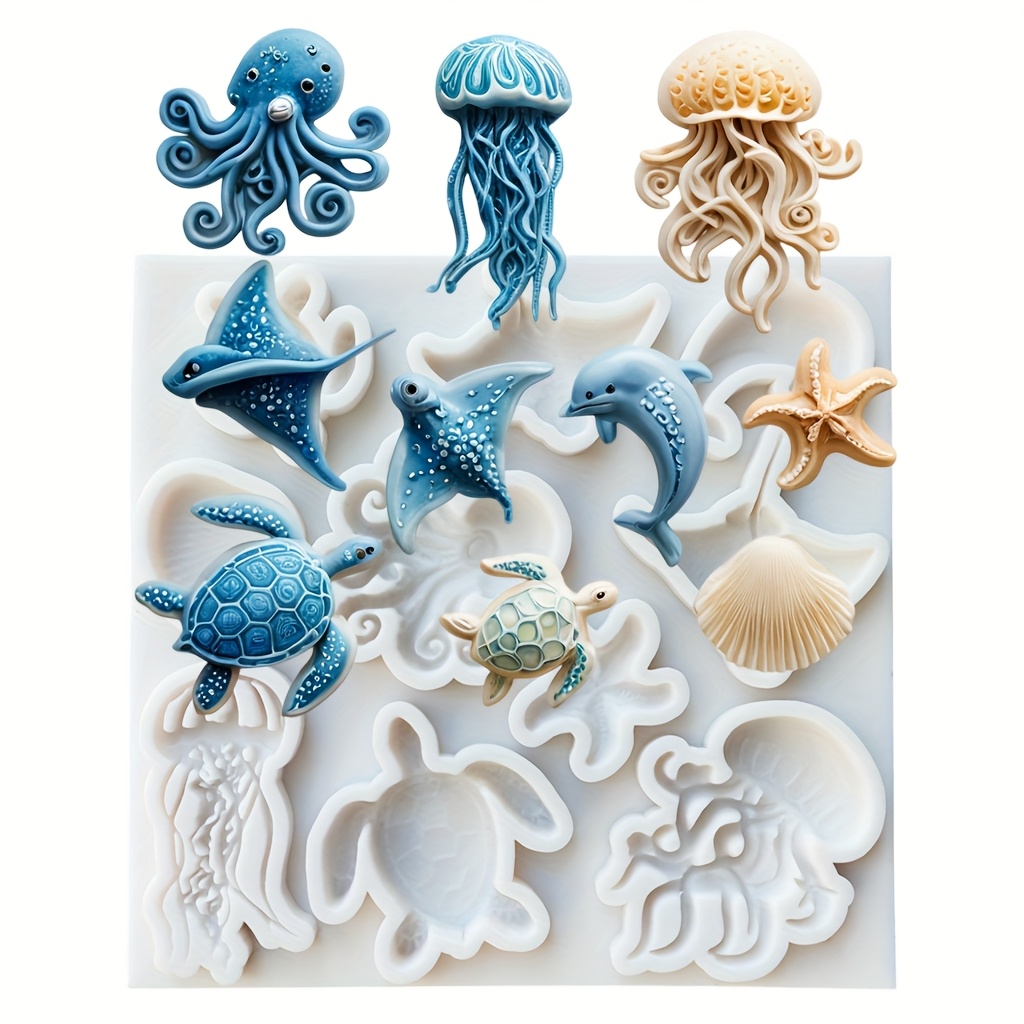 Cetakan Silikon Hewan Laut Gur - Resin Art Clay ulasan dan harga