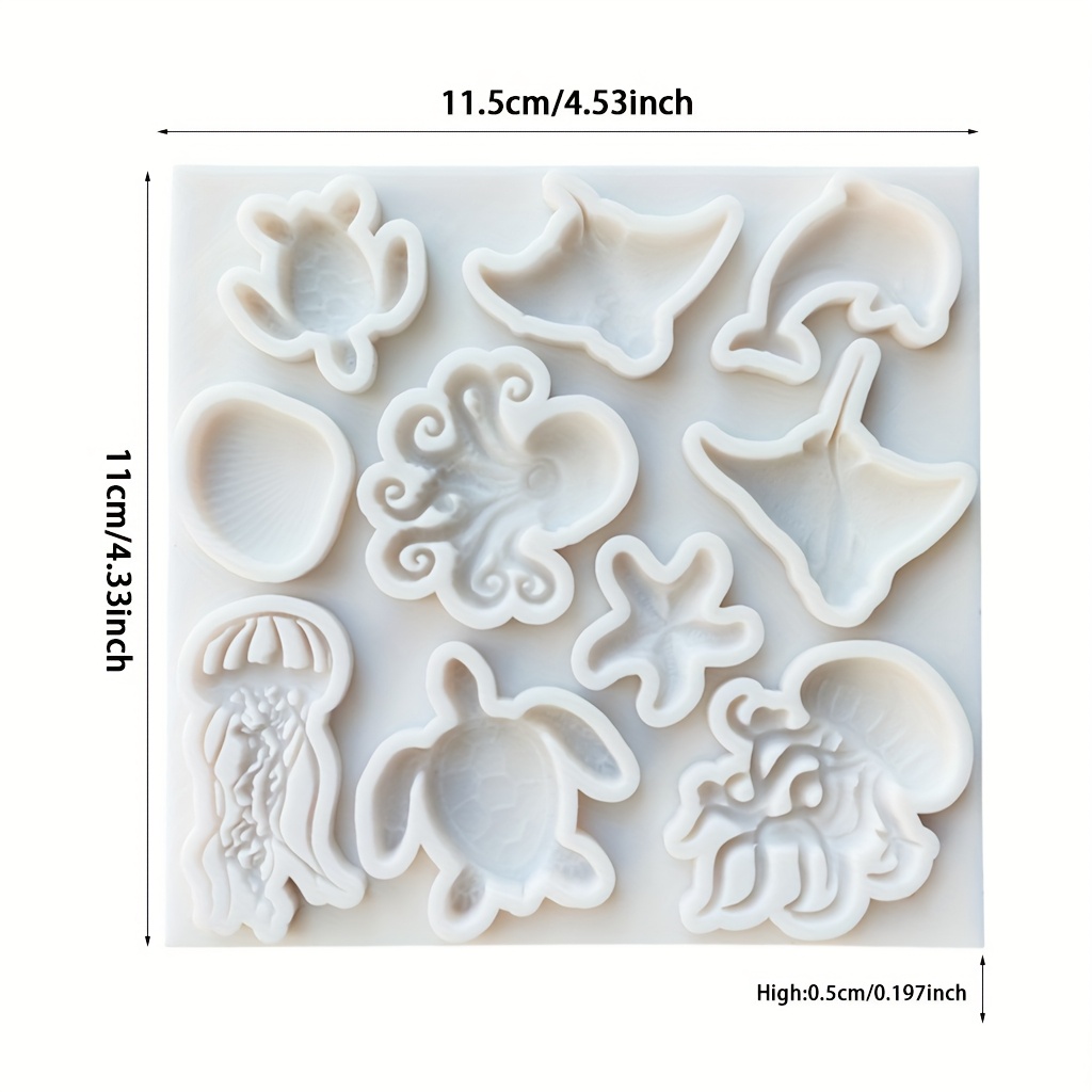 Cetakan Silikon Hewan Laut Gur - Resin Art Clay ulasan dan harga