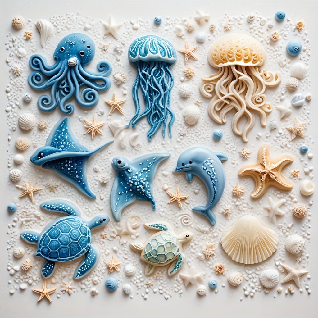 Cetakan Silikon Hewan Laut Gur - Resin Art Clay ulasan dan harga