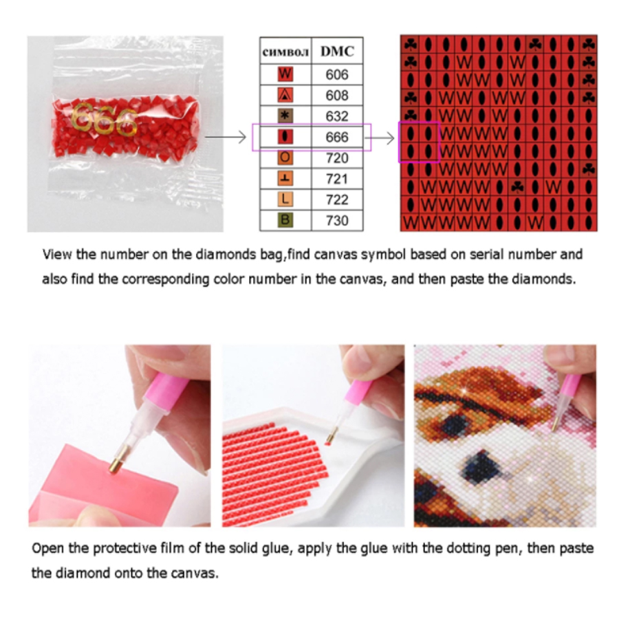 Shadow Leopard 5D Diy Diamond  - Resin Art Kit For Beginners ulasan dan harga