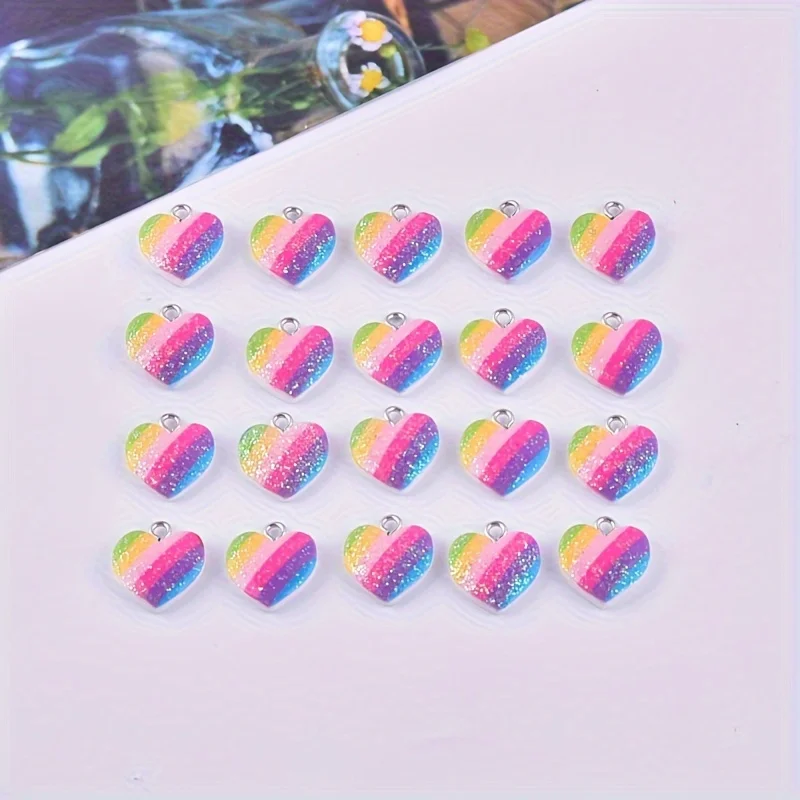 10 Buah Liontin Resin Hati War - Resin Art Supplies Near Me ulasan dan harga