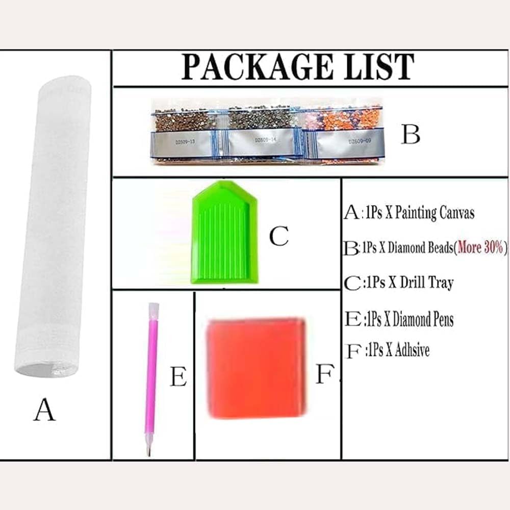 Kit Lukisan Berlian Bentuk Khu - Resin Art Kit For Beginners ulasan dan harga