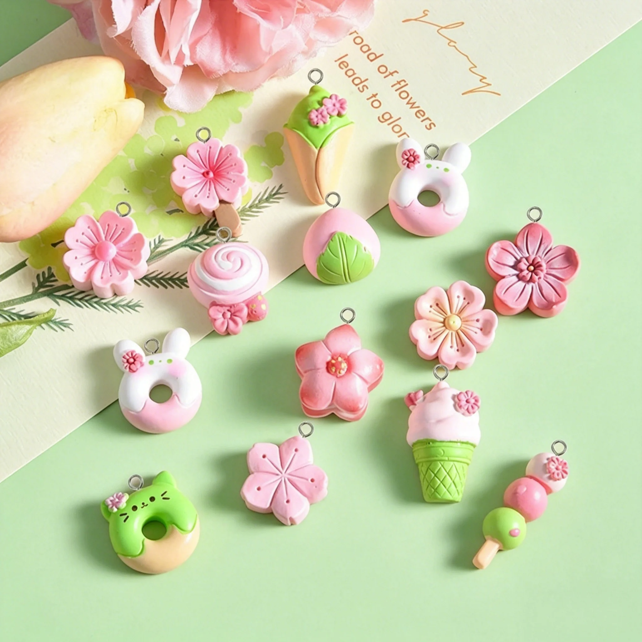 10Pcs Liontin Resin Campuran B - Resin Art Jewelry Kit ulasan dan harga
