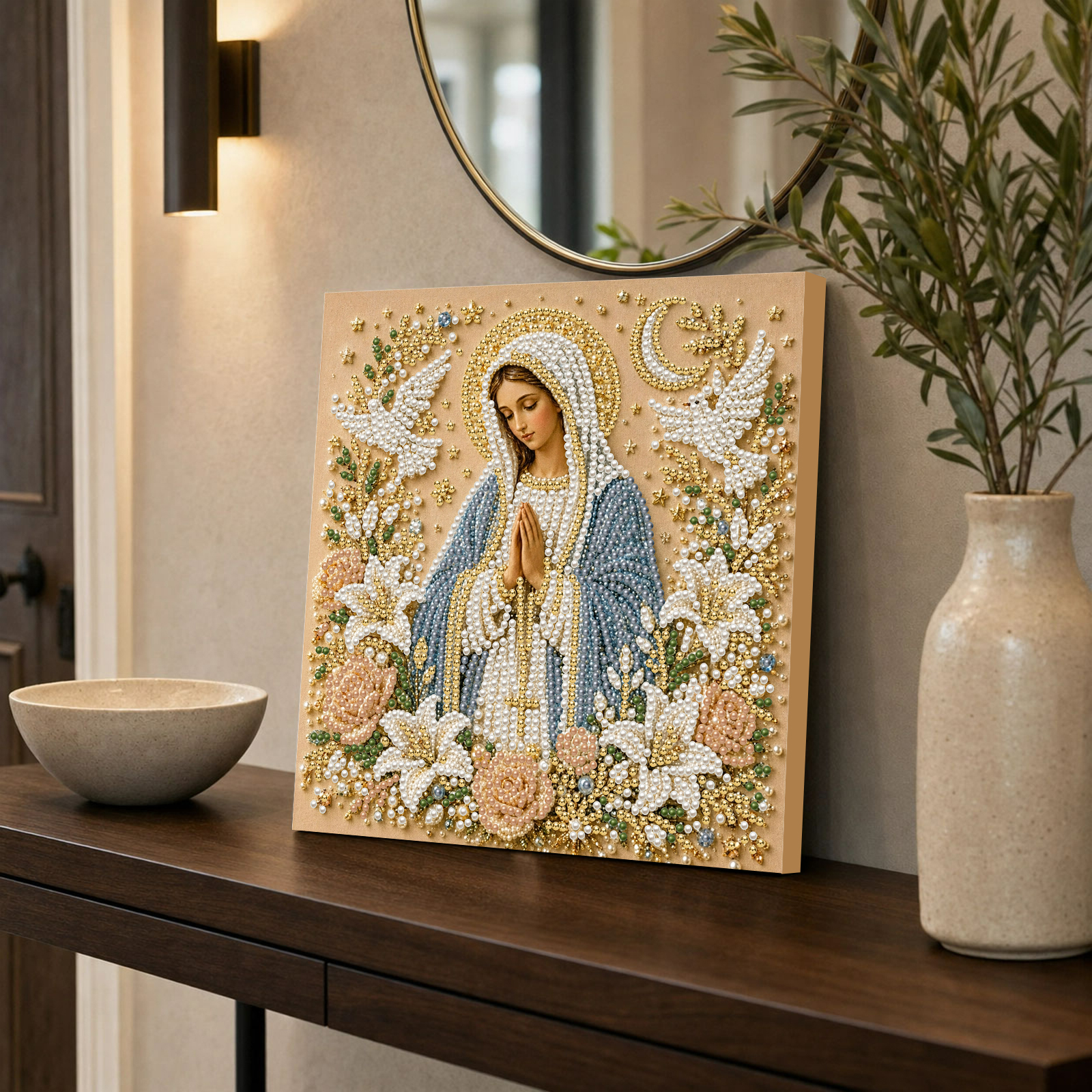 Kit Lukisan Berlian DIY Yesus  - Resin Art Frame ulasan dan harga