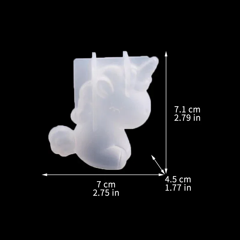 3D silikon geometris Unicorn k - Resin Art Clay ulasan dan harga