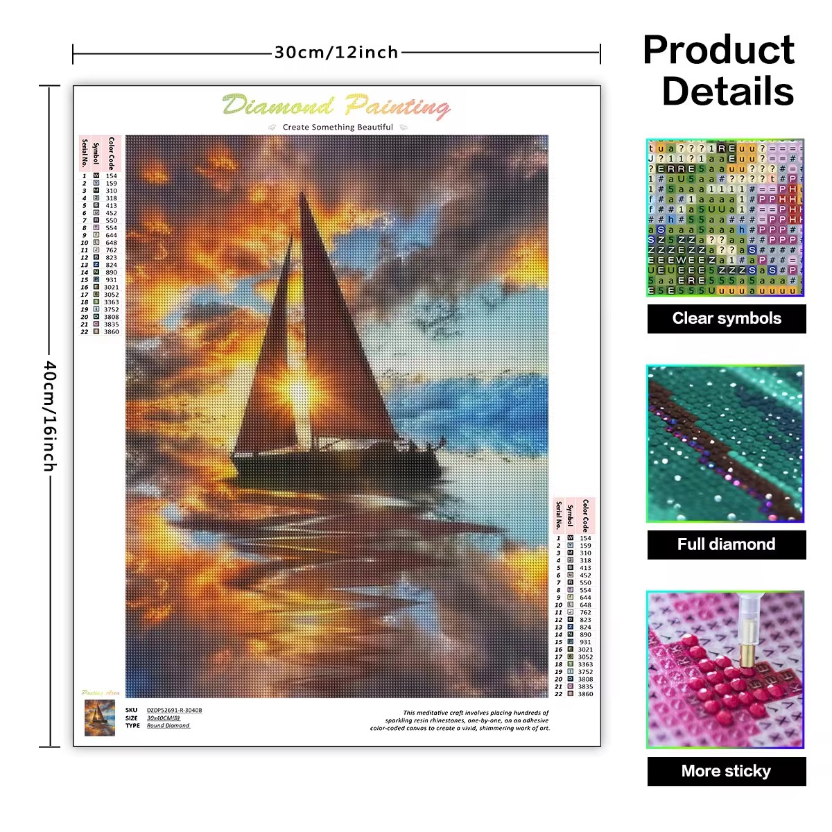 GATYZTORY Lukisan Berlian 5d R - Resin Art Kit For Beginners ulasan dan harga