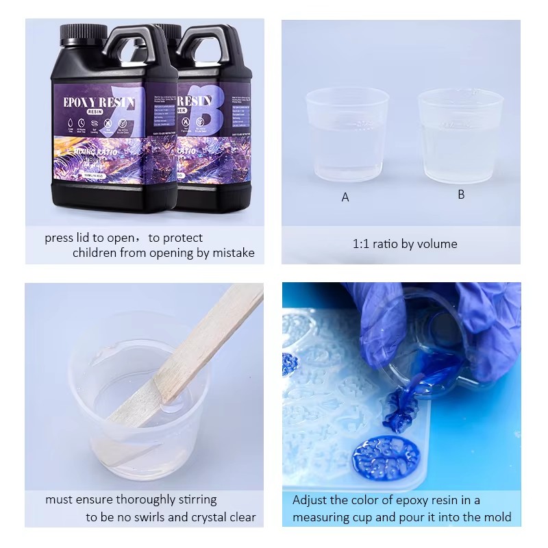 Campuran Mudah 1:1 Kit Resin E - Resin Art Kit For Beginners ulasan dan harga