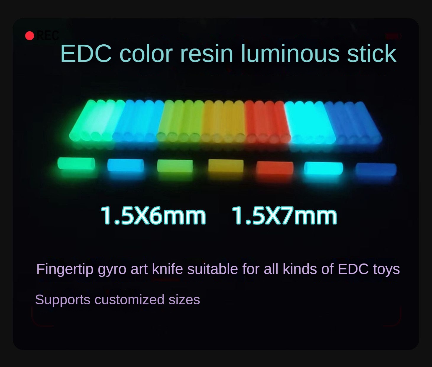 Bukan tritium 1.5 × 6mm 1.5x7m - Resin Art Youtube ulasan dan harga