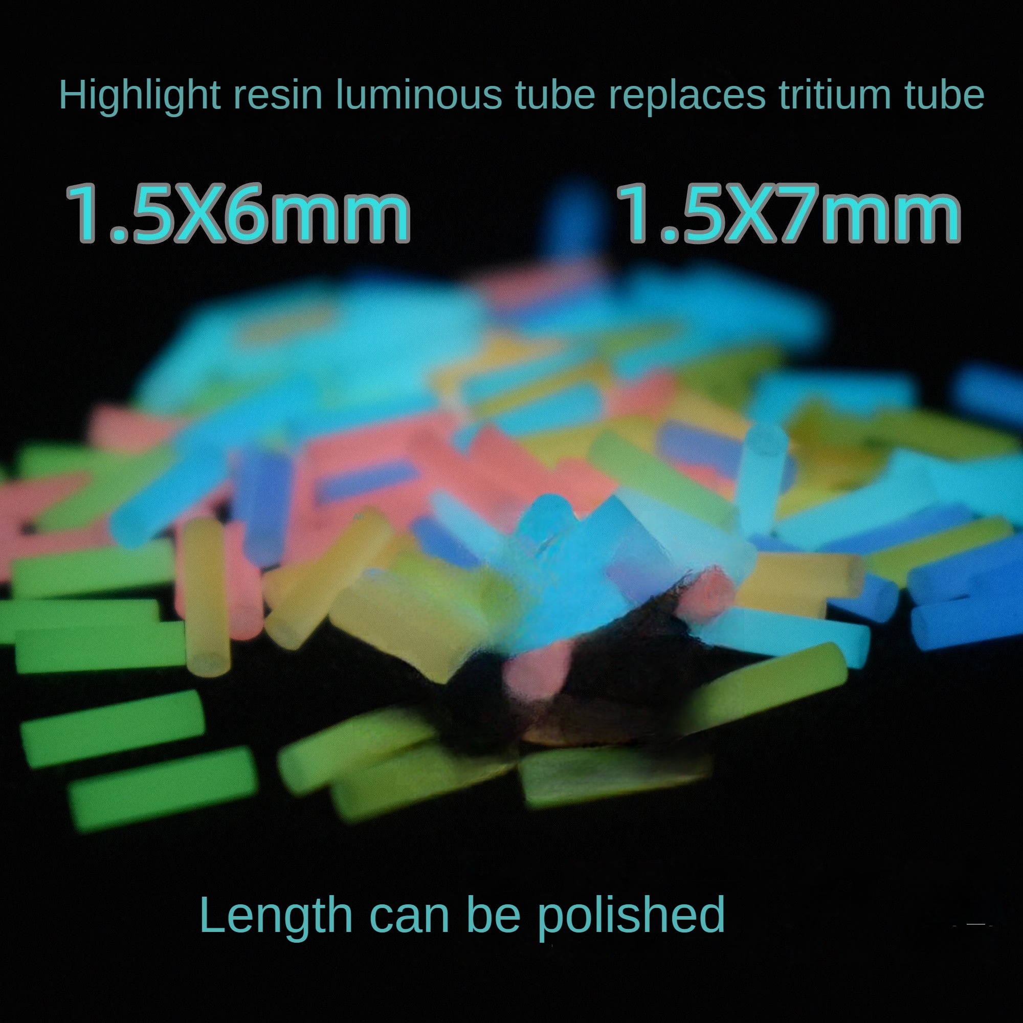 Bukan tritium 1.5 × 6mm 1.5x7m - Resin Art Youtube ulasan dan harga