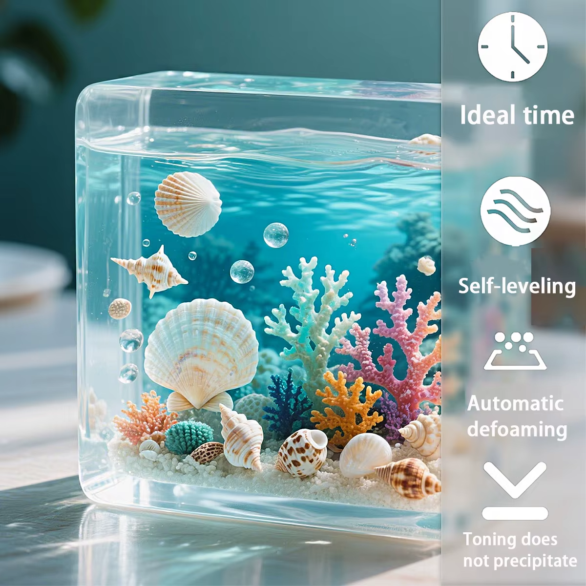 17.6oz/33.8oz Resin Epoksi AB  - Resin Art Table Top ulasan dan harga